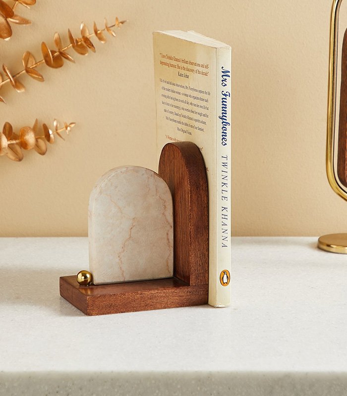 Splendid-Dastkari-Wood-and-Marble-Book-End-1